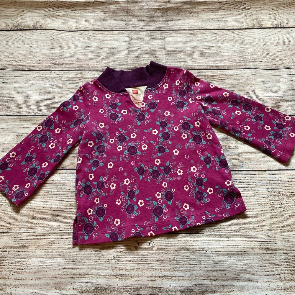 Tea Collection Bell Sleeve Top Girls Size Medium 12-18 months